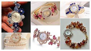 Luxurious Wrist Watch Types  Pearls Wrist Watches  Crystal Bracelet Watches  Sabs little world