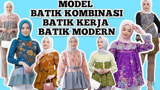 Top 20 Model Batik KerjaBatik Kombinasi Modern