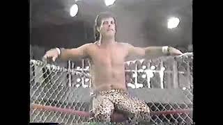 Kevin Von Erich vs Brian Adias Cage Match. WCCW 1987