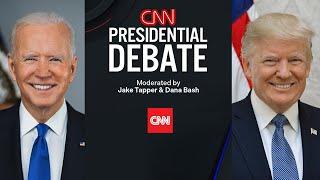CNN Presidential Debate President Joe Biden and former President Donald Trump