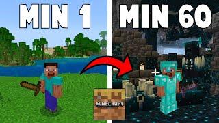 Minecraft Trial - 60 MINUTE FULL SURVIVAL GAMEPLAY