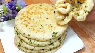 Easy Soft and Fluffy Turkish Bread No Oven Turkish Bread Recipe ।Turkish Flatbread Eggless ।