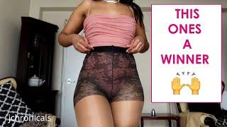 REVIEW + TRY ON  Romantica Pantyhose On Brown Skin