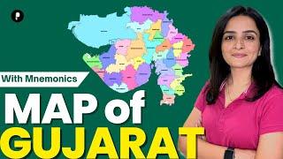 Map of Gujarat  33 Districts of Gujarat  Geography  With Mnemonics