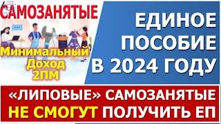 ️Липовые самозанятые в 2024 году НЕ смогут получить Единое пособие.️