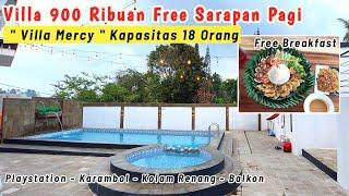 VILLA BARU 900 RIBUAN FREE BREAKFAST  Villa Mercy Puncak Bogor