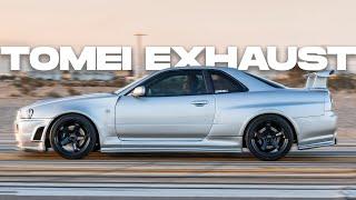 Tomei Exhaust makes the R34 GTT SOUND SO GOOD 