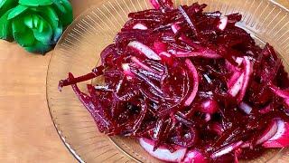 Eat in a minute Unusually simple and delicious salad of ordinary beets