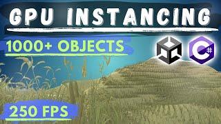 Improve Performance 10x Using GPU Instancing  Unity Tutorial