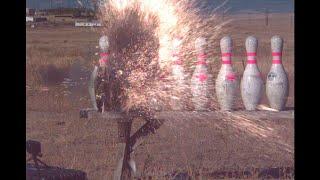 50 BMGs Baddest Rounds SLAP Raufoss APIT vs Bowling pins Edwin Style