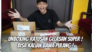 UNBOXING PAKET RATUSAN GELASAN SUPER  PADA MAU GA NIH..