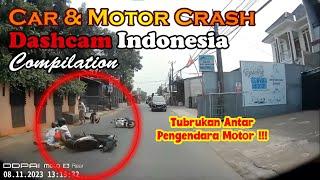 CAR & MOTOR CRASH DASHCAM INDONESIA COMPILATION NOVEMBER 3 2023