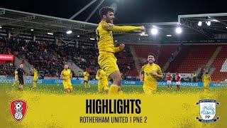 Highlights Rotherham United 1 PNE 2