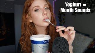 ASMR  Eating Yoghurt super tingly 