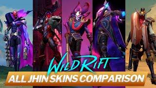 All Jhin Skins Comparison  Supervillain Dark Cosmic Project Blood Moon High Noon 