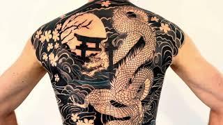 Full Back Japanese Tattoo 