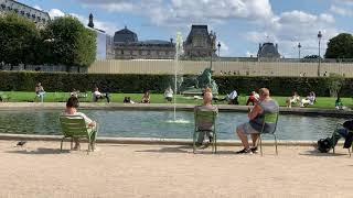 A Walk through the Tuileries Garden and Exterior of the Louvre