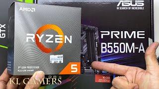 AMD Ryzen 5 3500 ASUS PRIME B550M-A XLR8 DDR4 GTX1650 PHOENIX Gaming PC Build Benchmark