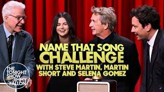 Name That Song Challenge with Steve Martin Martin Short and Selena Gomez  The Tonight Show