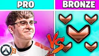 1 Overwatch League Pro VS 5 Bronze Players in Overwatch 2