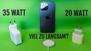 iPhone Schnellladen in 21 Minuten? 20W vs. 35W vs. MagSafe