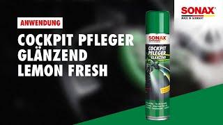 Anwendung SONAX CockpitPfleger glänzend Lemon-fresh