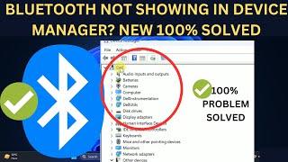 How To Fix Bluetooth Not Showing In Device Manager In Windows 11Windows 10