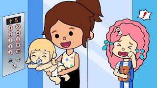 Sibling Fighting In The Elevator  Toca Sad Story  Toca Boca Life World  Toca Animation