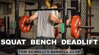 Squat Rack Rogue Westside Bench & Sumo Deadlift Workout  Tom Scibelli & Jonathan Walseman Collab