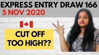 Express Entry Draw 166 on 5 Nov 2020  Future Draw Cut off prediction  HumptyDumpty2