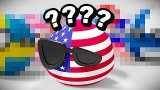 USA KNOWS FLAGS 1-5  Countryballs Compilation