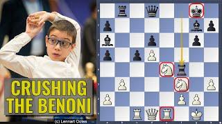 Faustino crushes the Benoni  Faustino Oro vs Villa Tonero  Barcelona 2024