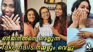 എളുപ്പത്തിൽ fake nails വെയ്ക്കാം  Manju Pathrose  Simi Sabu  Blackies Vlog 