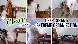 CLEAN WITH ME 2021  HOT MESS OFFICE SPACE DEEP CLEAN AND ORGANIZE  EXTREME CLEANING MOTIVATION
