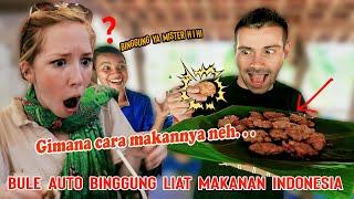 Auto Ngakak  Reaksi Bule bule lucu yang jatuh cinta dengan makanan indonesia dikira apa.