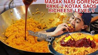 PARAH MASAK NASI GORENG PAKE 2 KOTAK SAOS RICHEESE LEVEL 5