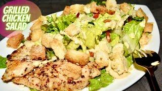 Caesar Salad with Grilled Chicken Recipe Easy Diet SaladBelly up cooking.