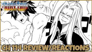 Fairy Tail 100 Year Quest Ch 114 Reactions GRAY BEATS HIM NATSU CAUSES HIM DAMAGE GOD SERENA BACK