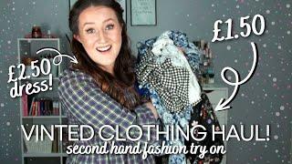 VINTED CLOTHING HAUL - Second Hand Thrift Fashion Size 14 Try On Shopping Review