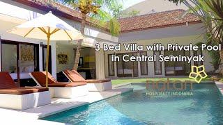 3 Bed Villa with Private Pool in Central Seminyak
