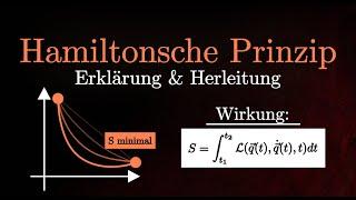 Das Hamiltonsche Prinzip - Erklärung & Herleitung minimale Wirkung Lagrange Physik