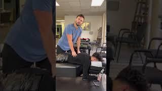 His WHOLE back cracked  @JamesCharles  #chiropractor #cracks #adjustment #health #shorts