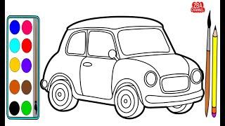 Cara Menggambar dan Mewarnai Mobil Tua untuk Anak  Menggambar dan Mewarnai Mobil VW