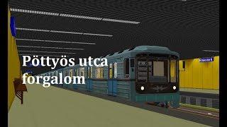 Openbve 3-as metró Pöttyös utca forgalma.