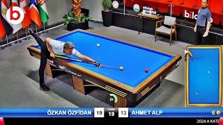 AHMET ALP vs ÖZKAN ÖZFİDAN  TÜRKİYE 3 Cushion Billiards Championship STAGE 1 A 2024 ANKARA