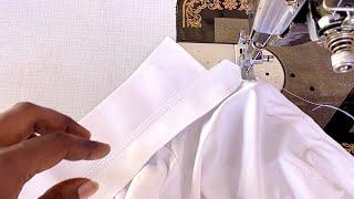 sew white shirt in just 22 minutes  easy sewing shirt