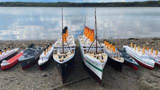 All Ships Lined Up and Reviewed by the Lake  Titanic Britannic Edmund Fitzgerald 