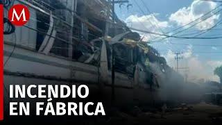 En el Estado de México una explosión en una fábrica de químicos deja a cinco personas heridas