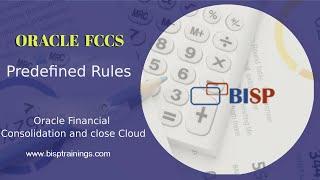 Oracle FCCs Predefined Rules  Oracle FCCs Seeded Rules  FCCs Training  FCCs Consolidation Rules