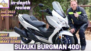 2022 Suzuki Burgman 400  The Argument for Maxi Scooters & Why You Need One